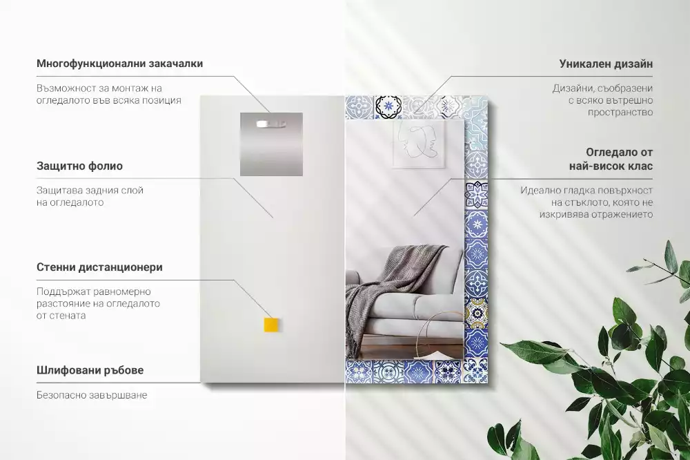 Decorațiuni perete cu oglindă Modele marocane