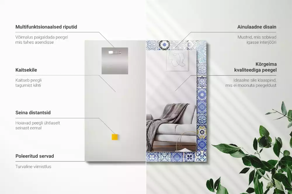 Decorațiuni perete cu oglindă Modele marocane