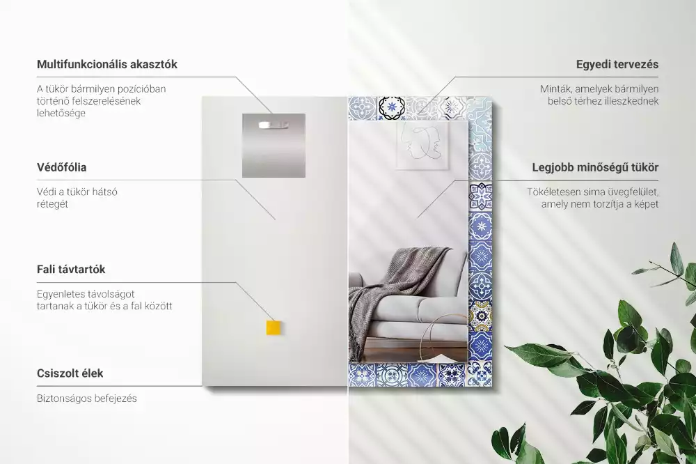 Decorațiuni perete cu oglindă Modele marocane