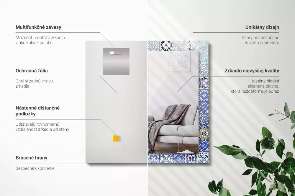 Decorațiuni perete cu oglindă Modele marocane