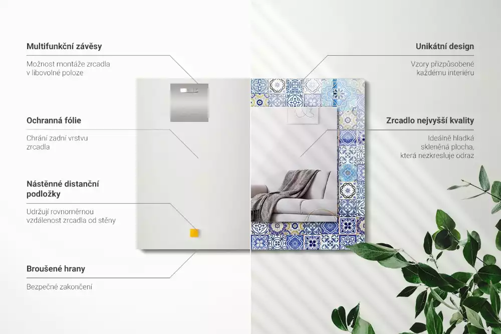 Decorațiuni perete cu oglindă Modele marocane