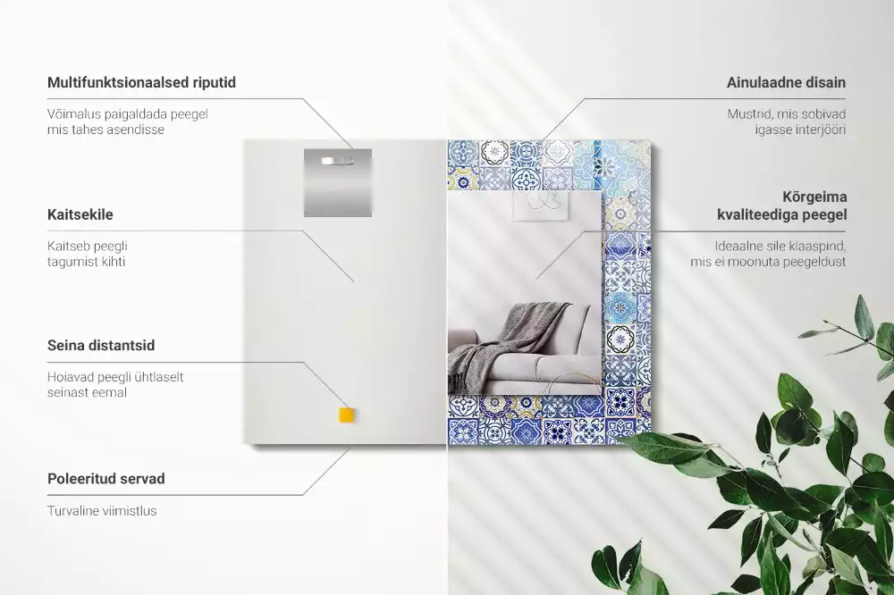 Decorațiuni perete cu oglindă Modele marocane