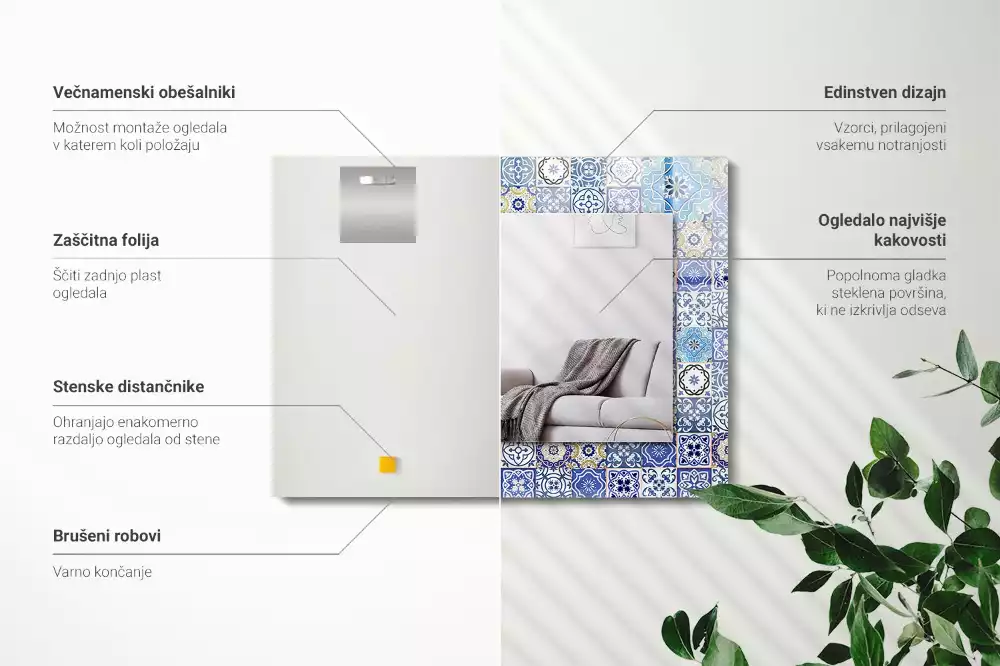 Decorațiuni perete cu oglindă Modele marocane