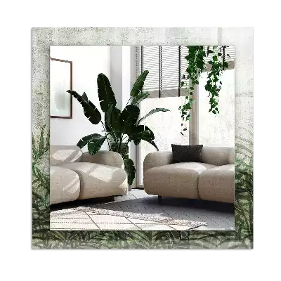 Decorațiuni de perete cu oglinzi Frunze verzi de ferigă