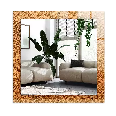 Decorațiuni de perete cu oglinzi Secțiune de trunchi inele