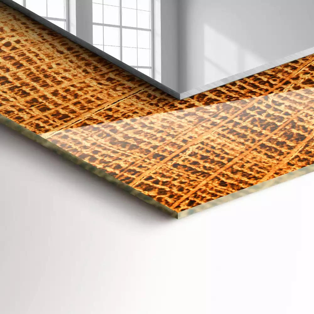 Decorațiuni de perete cu oglinzi Secțiune de trunchi inele