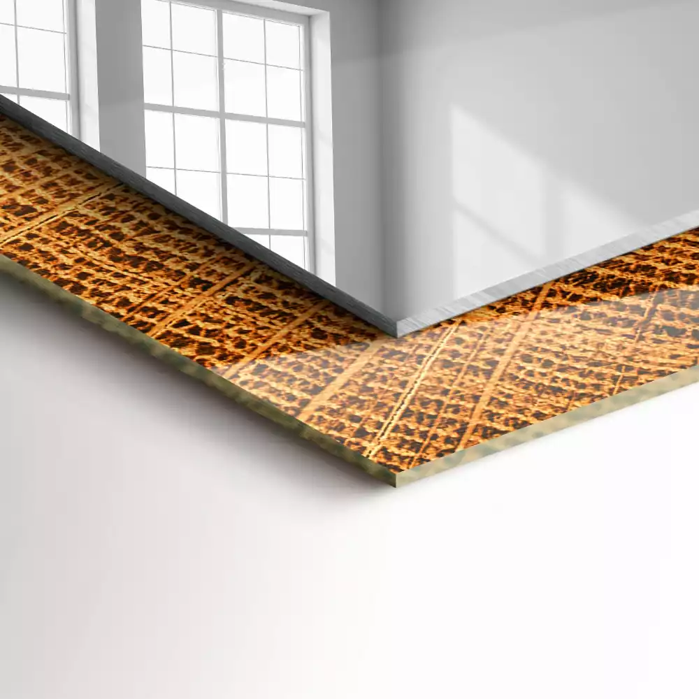 Decorațiuni de perete cu oglinzi Secțiune de trunchi inele