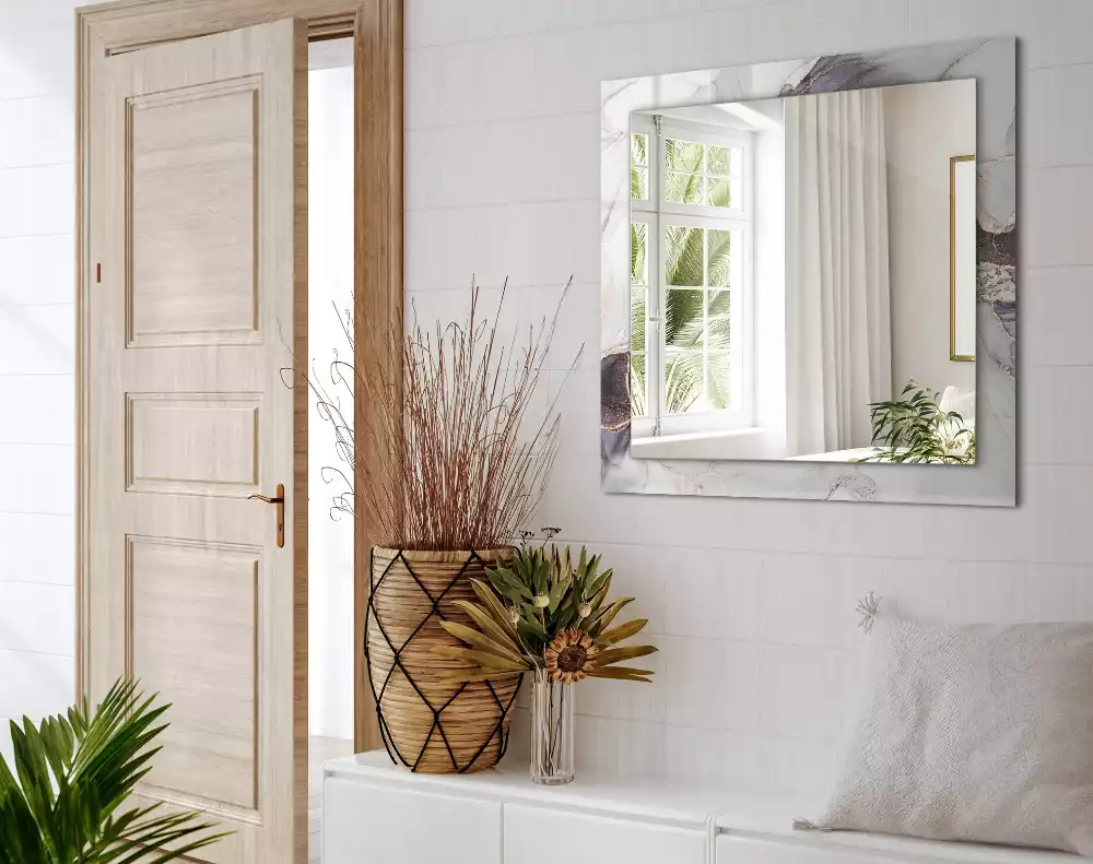 Decorațiuni perete cu oglindă Artă abstractă marmură