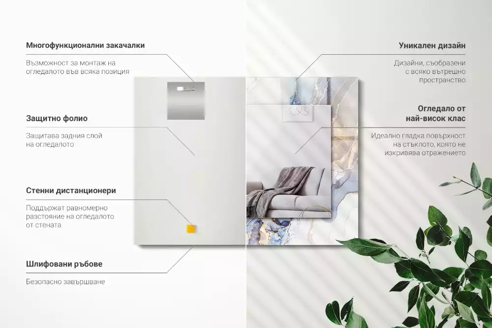 Oglindă imprimată Artă abstractă marmură