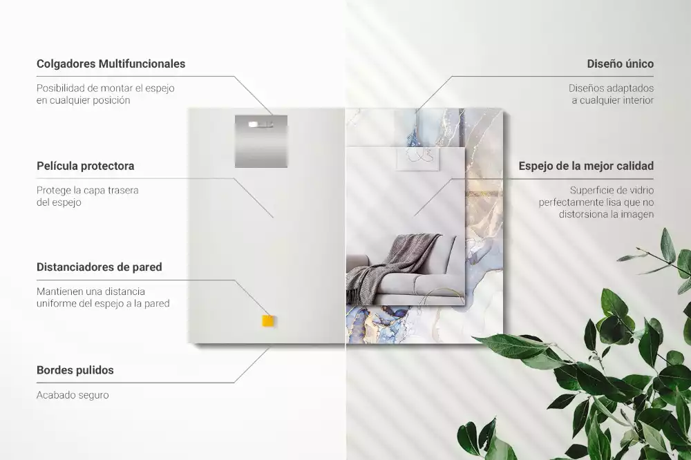 Oglindă imprimată Artă abstractă marmură