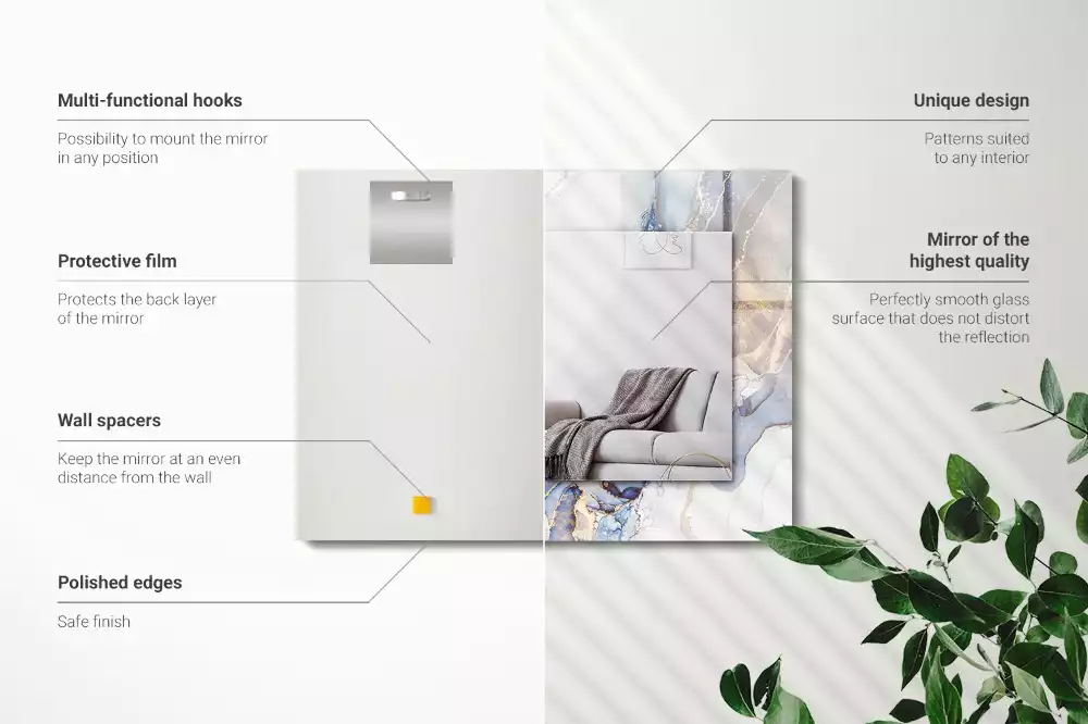 Oglindă imprimată Artă abstractă marmură