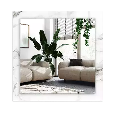 Decorațiuni de perete cu oglinzi Model de marmură albă