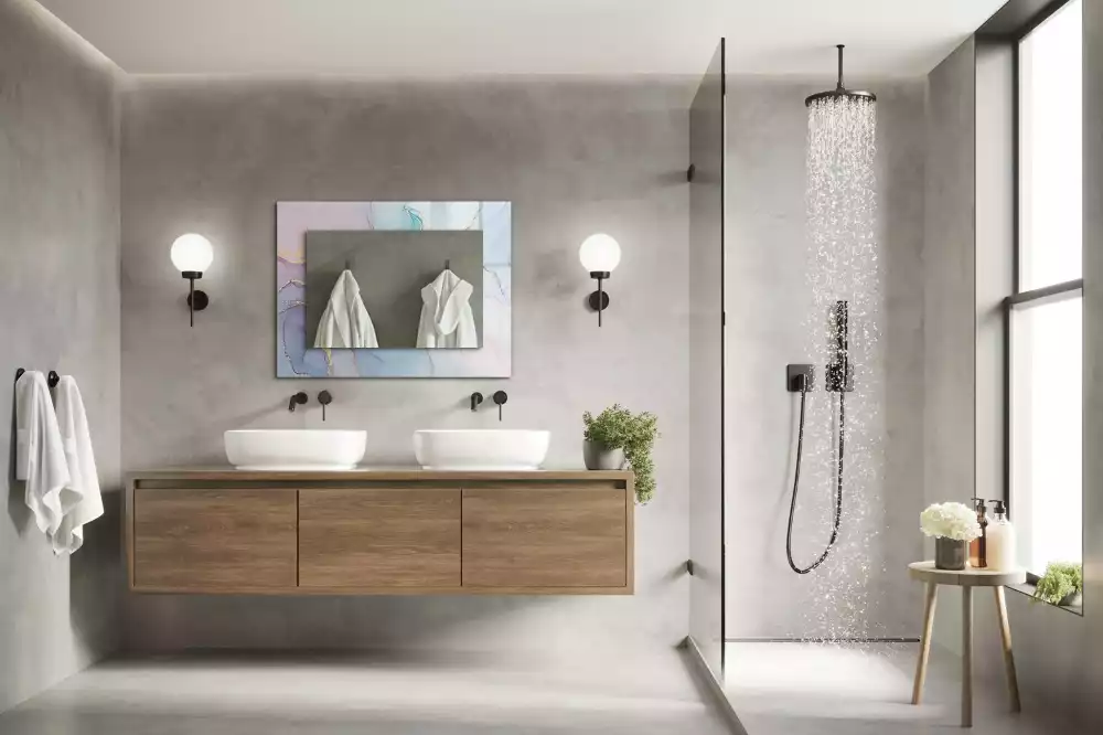 Oglindă imprimată Acuarelă abstractă