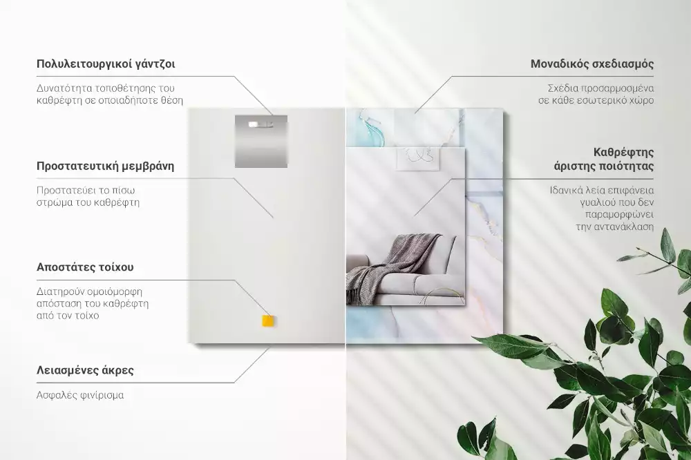 Oglindă imprimată Acuarelă abstractă