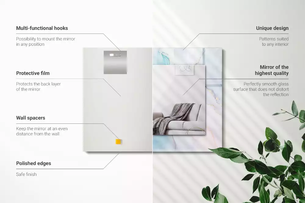 Oglindă imprimată Acuarelă abstractă