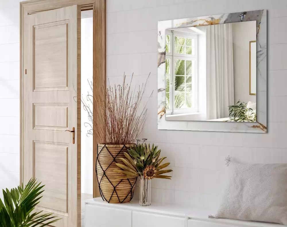 Decorațiuni perete cu oglindă Marmură cu vinișoare