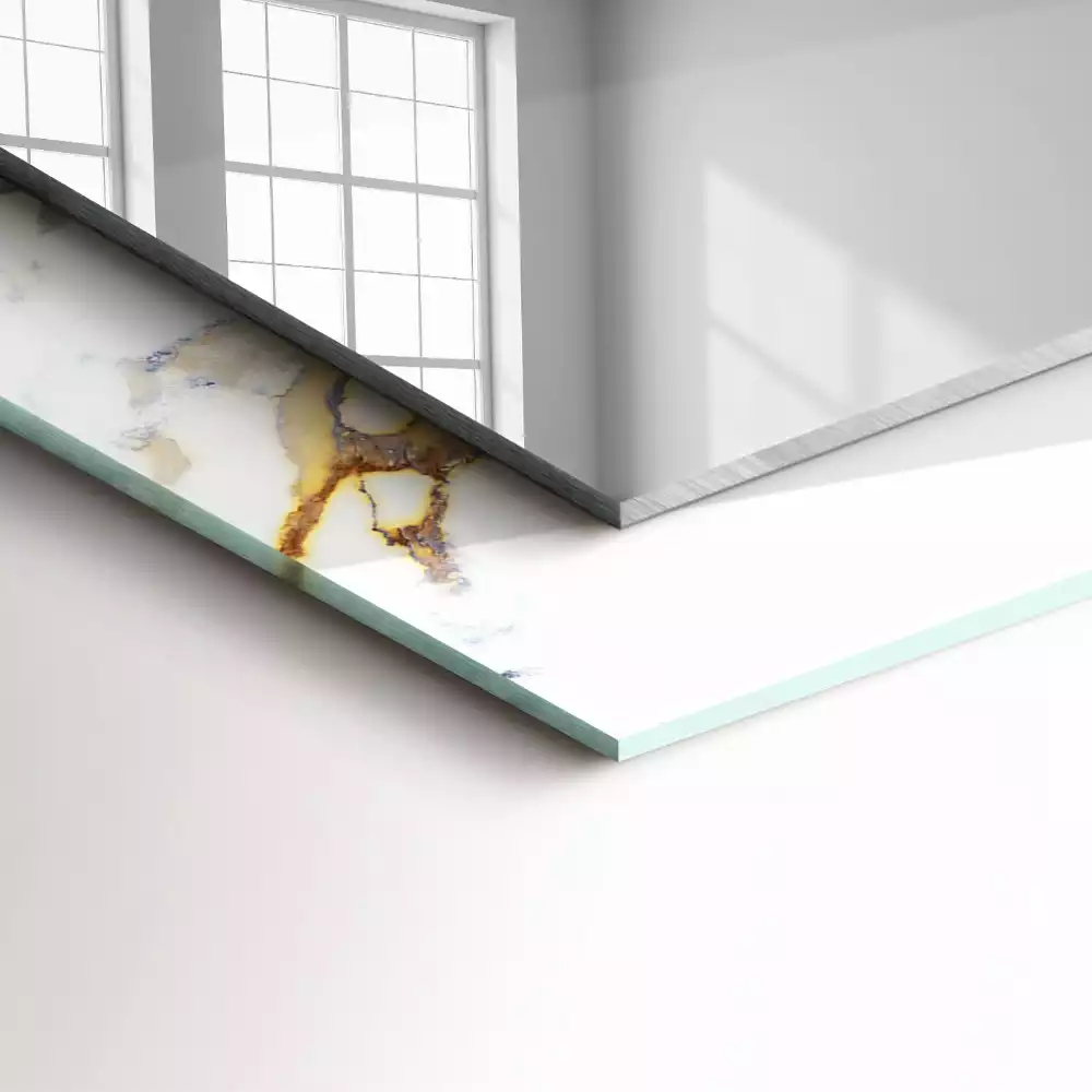 Decorațiuni perete cu oglindă Marmură cu vinișoare