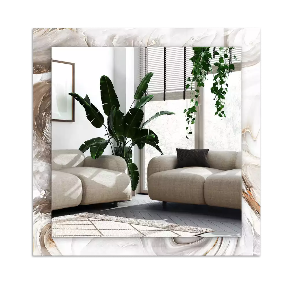 Decorațiuni de perete cu oglinzi Model de marmură abstractă