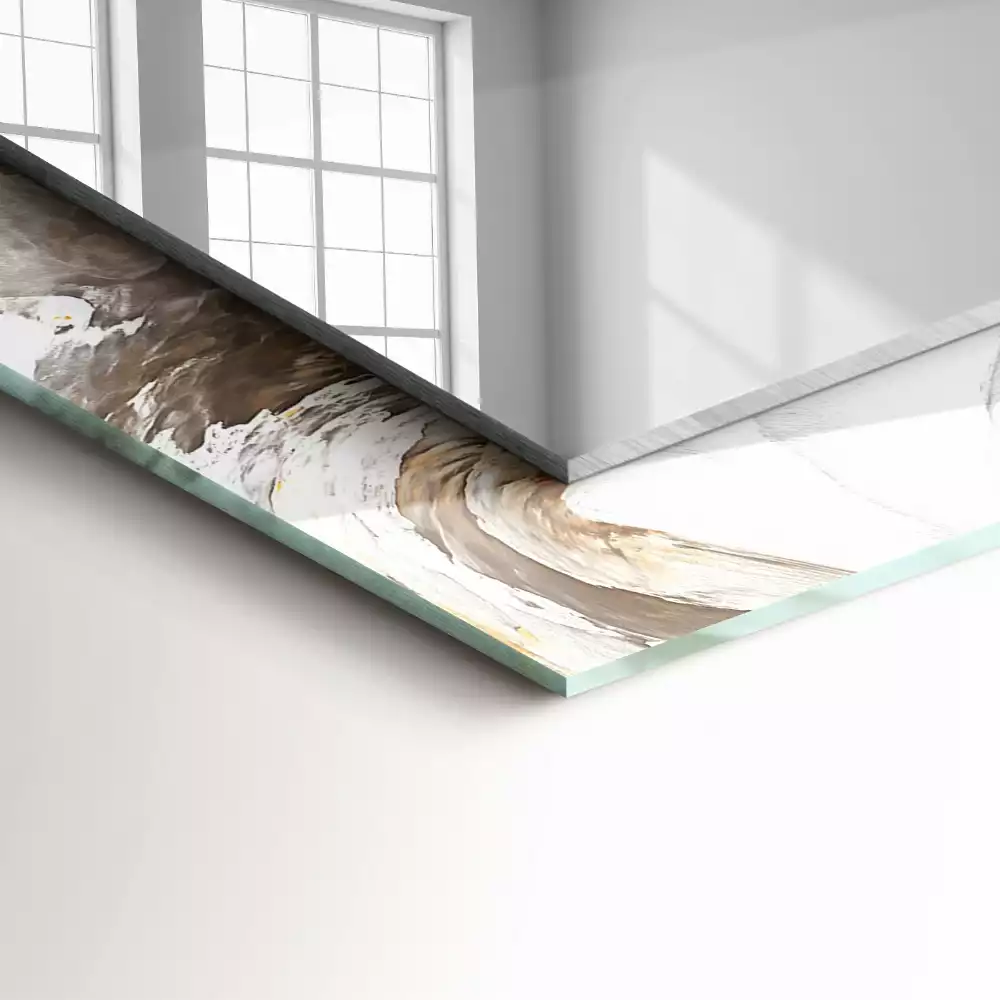 Decorațiuni de perete cu oglinzi Model de marmură abstractă