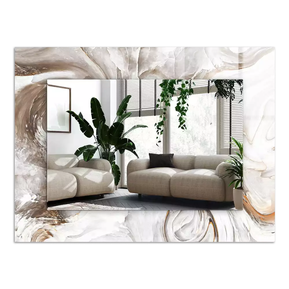 Decorațiuni de perete cu oglinzi Model de marmură abstractă