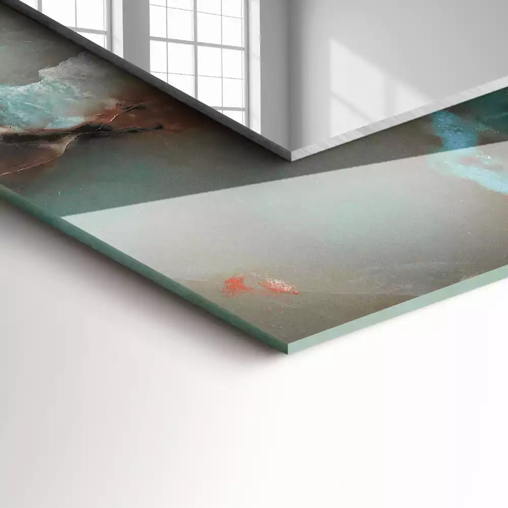 Oglindă imprimată Textură abstractă colorată