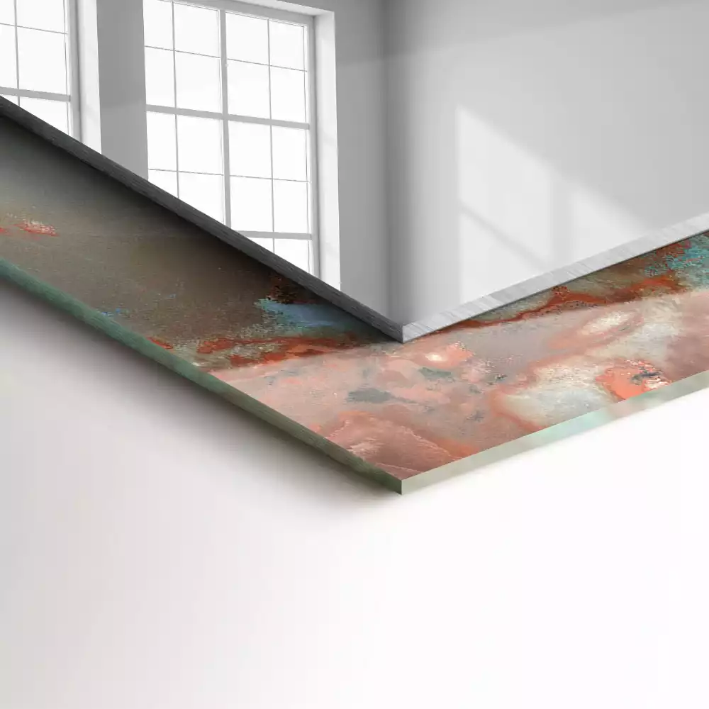 Oglindă imprimată Textură abstractă colorată