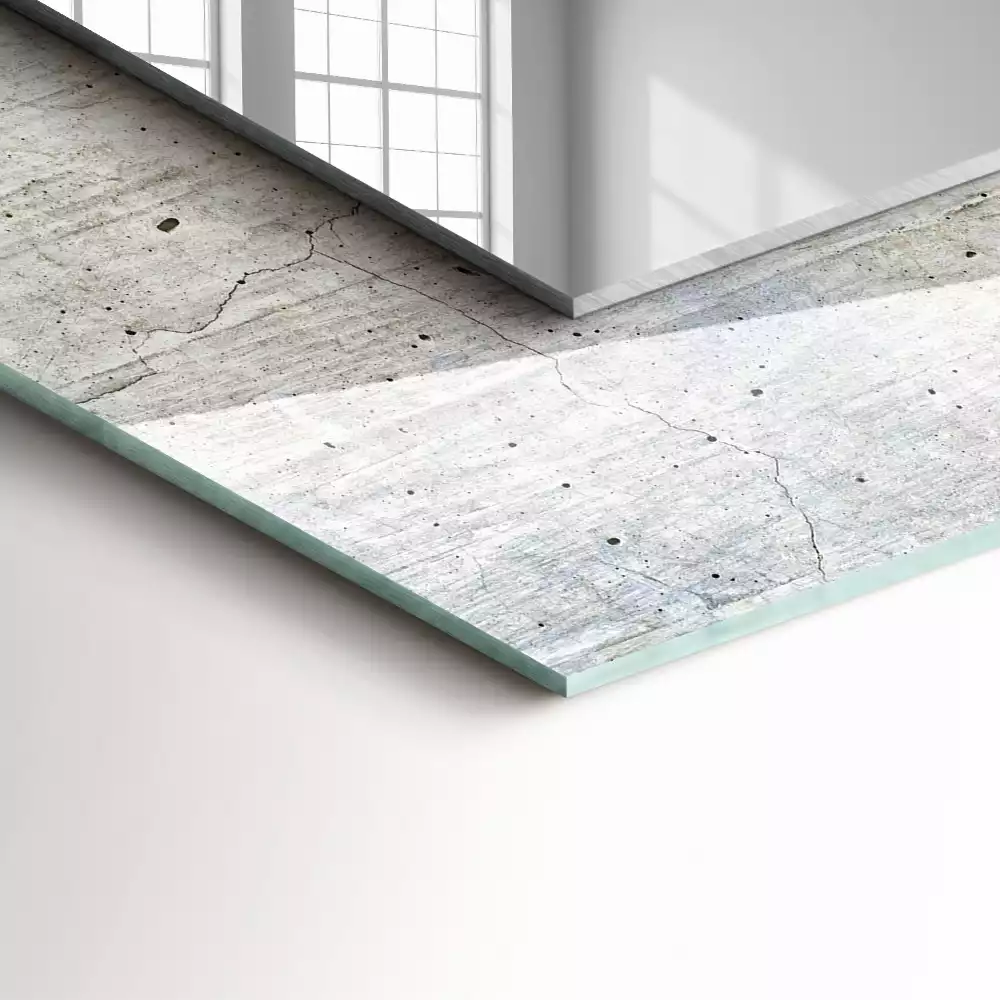 Decorațiuni de perete cu oglinzi Perete de beton crăpat