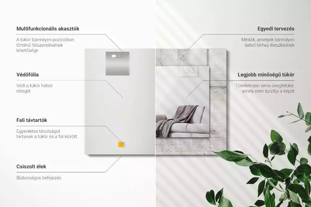 Decorațiuni de perete cu oglinzi Perete de beton crăpat