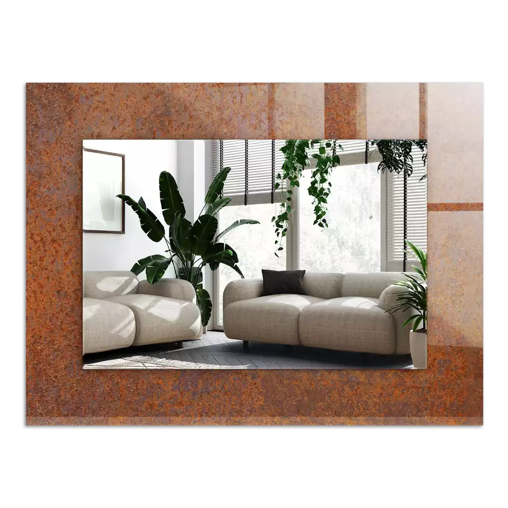 Oglindă imprimată Suprafață metalică ruginită