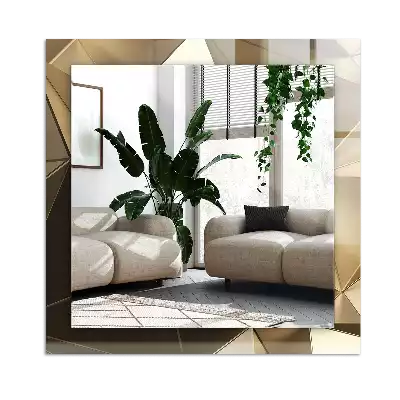 Decorațiuni perete cu oglindă Forme geometrice