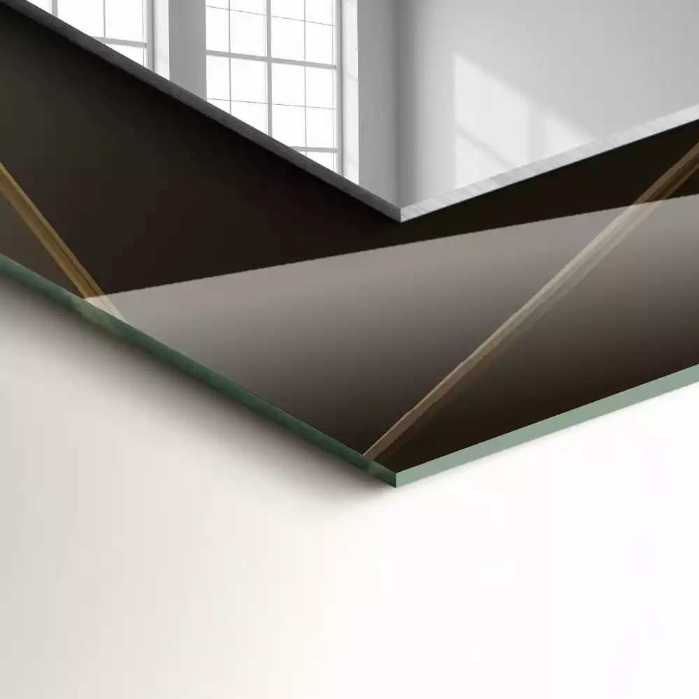 Decorațiuni perete cu oglindă Forme geometrice