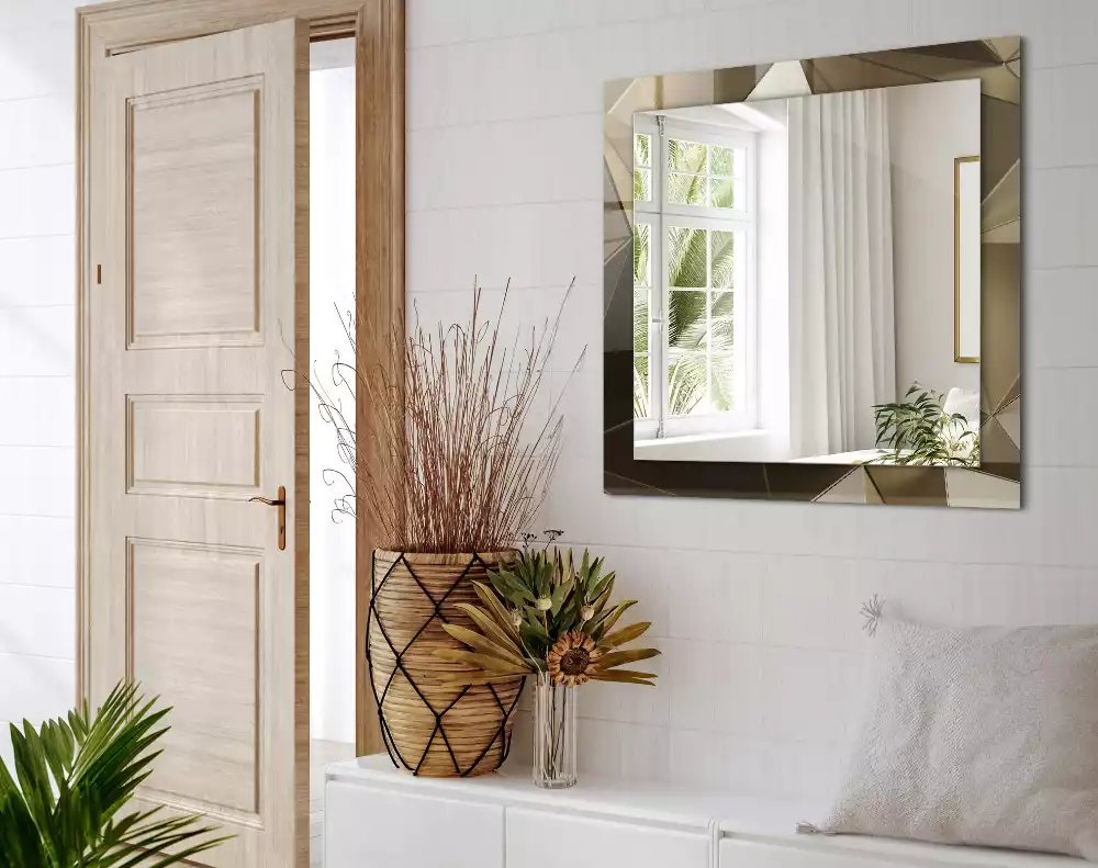 Decorațiuni perete cu oglindă Forme geometrice