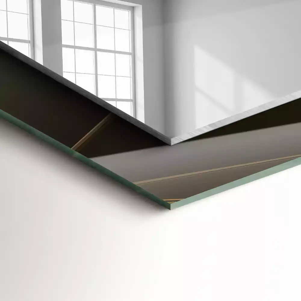Decorațiuni perete cu oglindă Forme geometrice