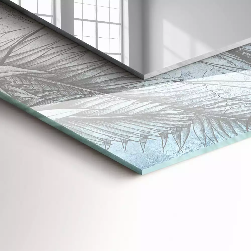 Decorațiuni de perete cu oglinzi Plante pastelate