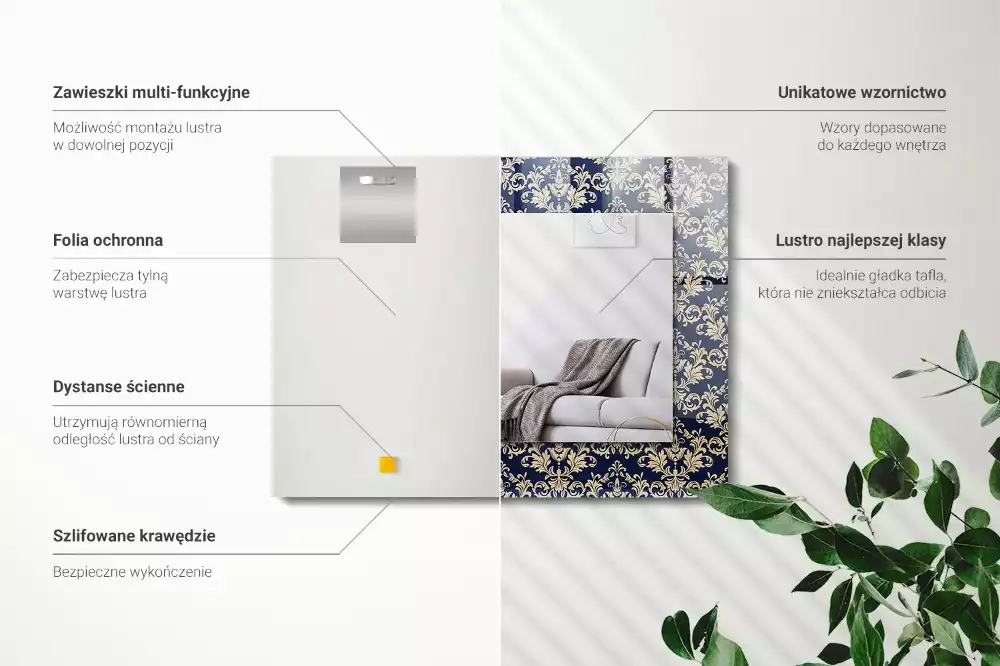 Decorațiuni perete cu oglindă Model victorian tapet