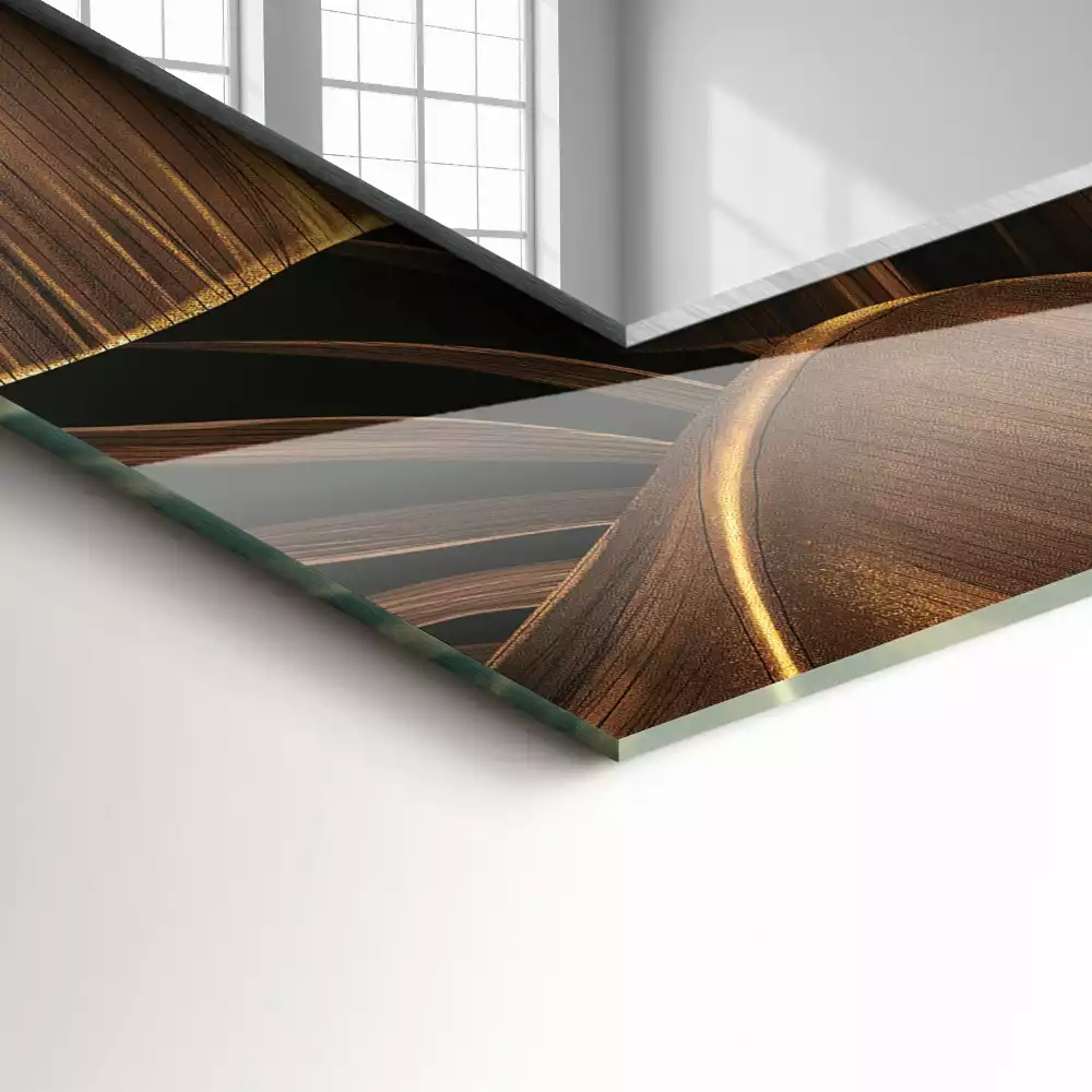 Oglindă imprimată Frunze tropicale