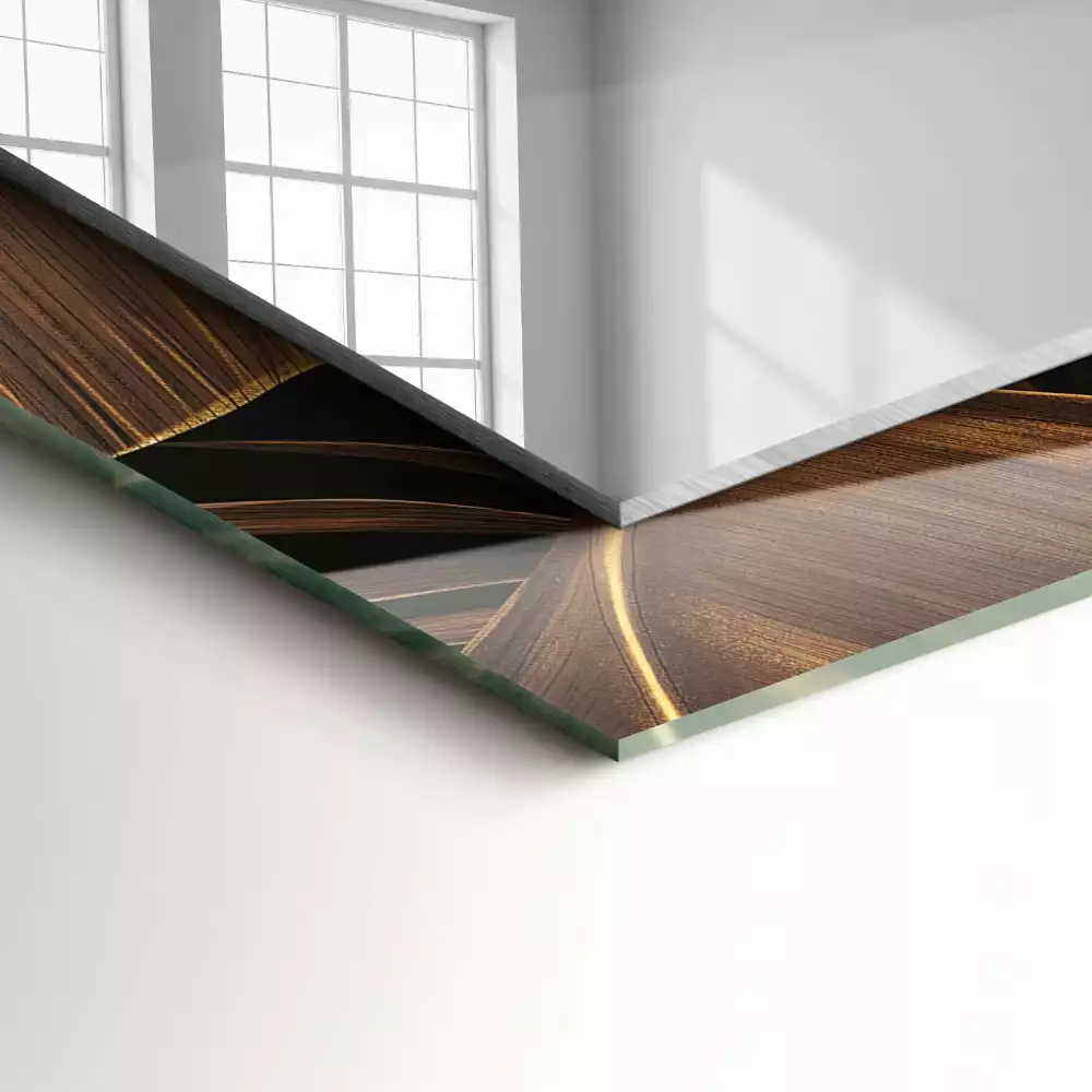 Oglindă imprimată Frunze tropicale