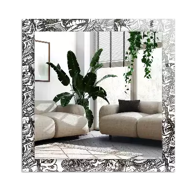 Decorațiuni de perete cu oglinzi Modele alb-negru