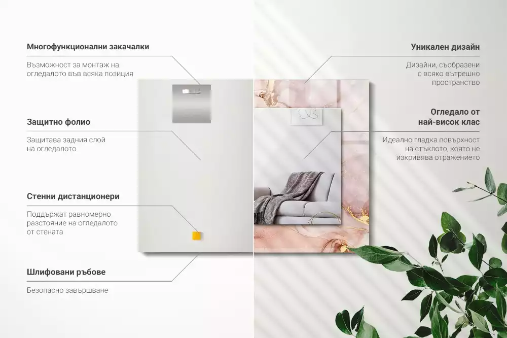 Oglindă imprimată Artă abstractă acuarelă