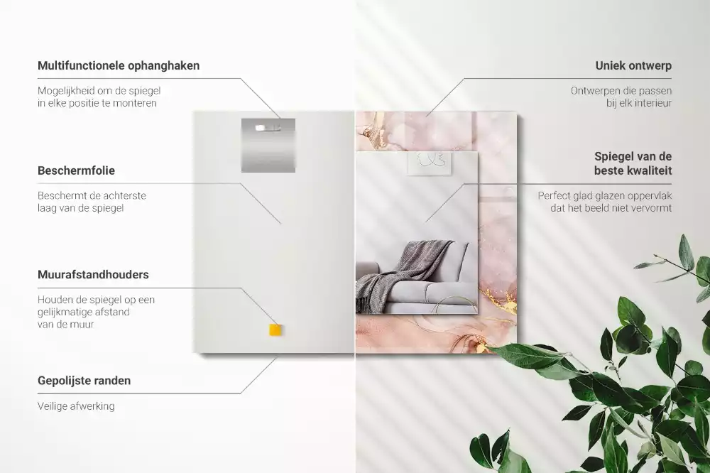 Oglindă imprimată Artă abstractă acuarelă