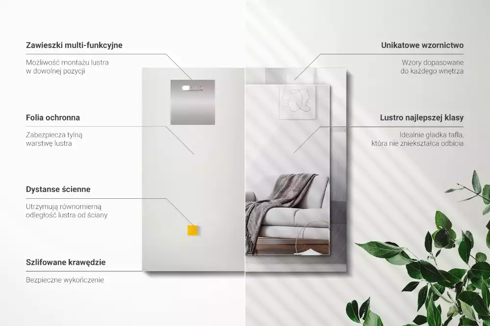 Decorațiuni de perete cu oglinzi Suprafață metalică rotundă