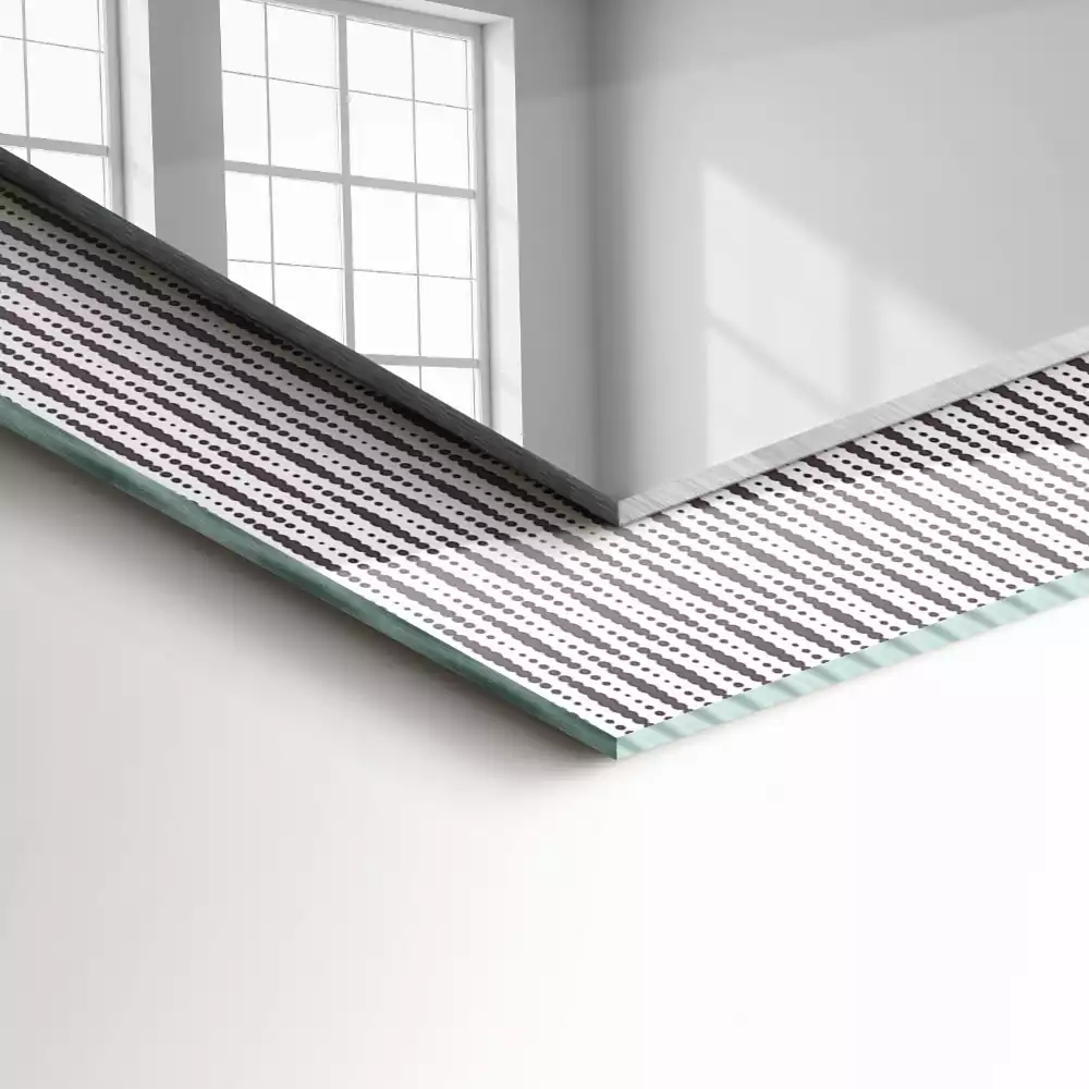 Decorațiuni perete cu oglindă Model țesătură textilă