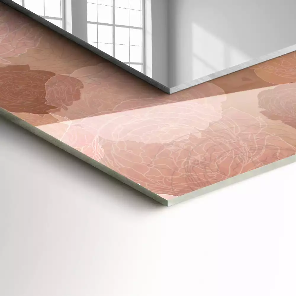 Oglindă imprimată Bujori flori