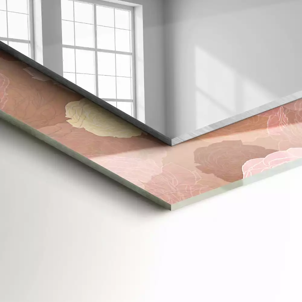 Oglindă imprimată Bujori flori