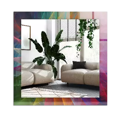 Decorațiuni de perete cu oglinzi Spirală abstractă colorată