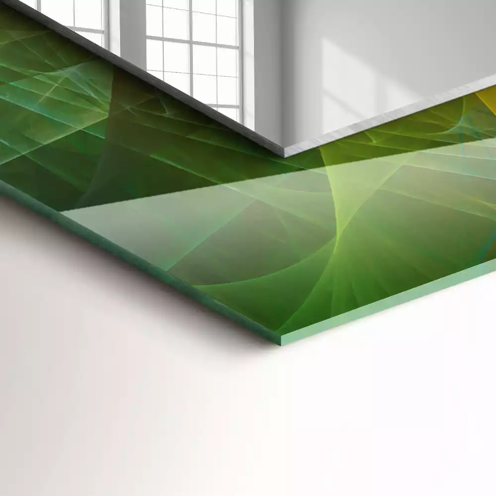 Decorațiuni de perete cu oglinzi Spirală abstractă colorată