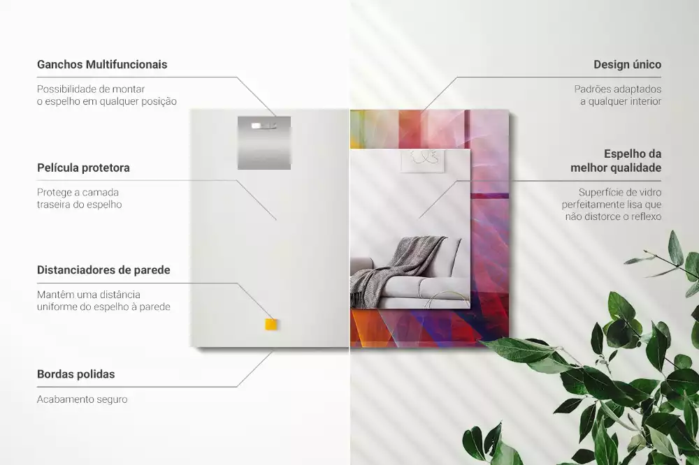 Decorațiuni de perete cu oglinzi Spirală abstractă colorată