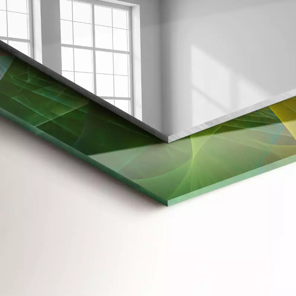 Decorațiuni de perete cu oglinzi Spirală abstractă colorată