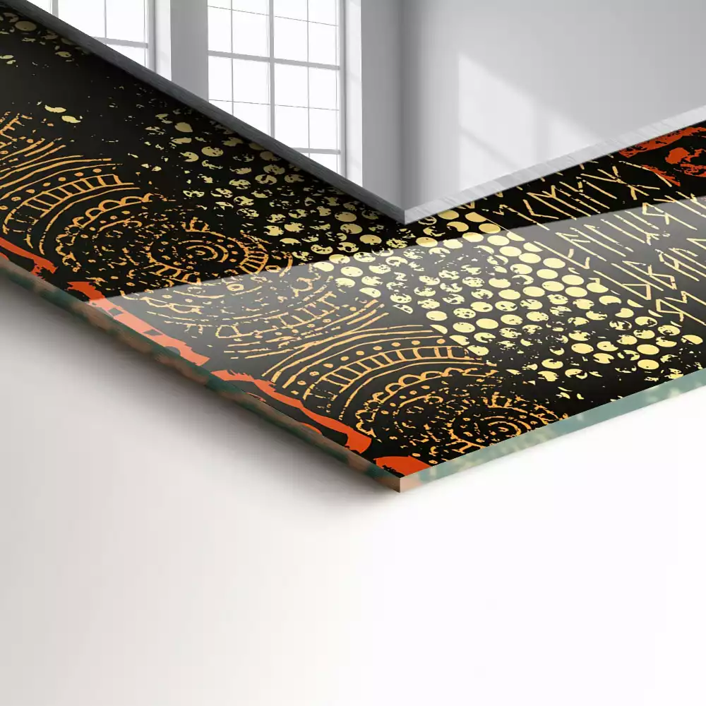 Oglindă imprimată Model etnic ornamental