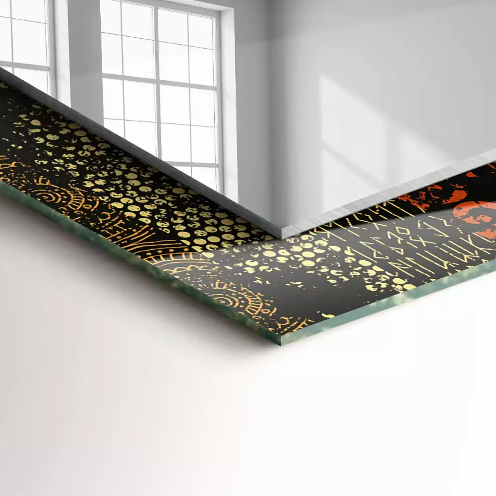 Oglindă imprimată Model etnic ornamental
